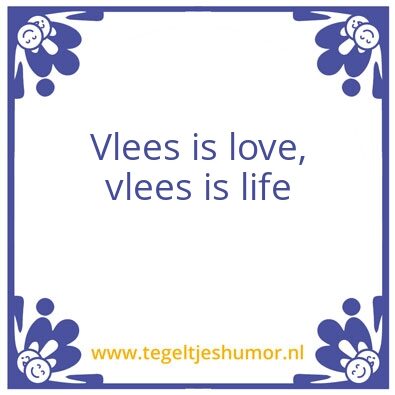 Tegeltje: Vlees