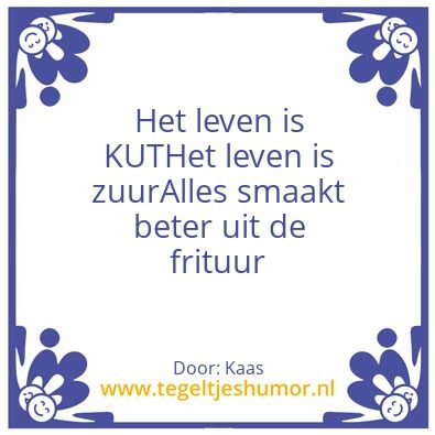 Tegeltje: Lekker