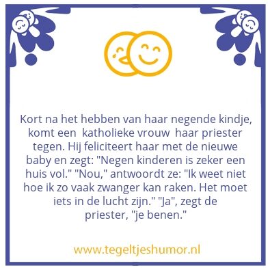 Tegeltje: Negen kinderen