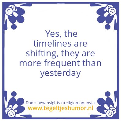 Tegeltje: more frequent