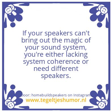 Tegeltje: When ther is no magic.