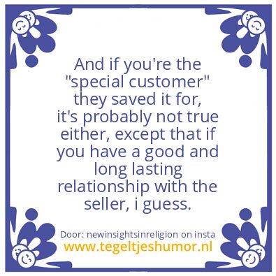 Tegeltje: Now You Know.