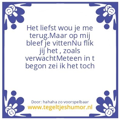 Tegeltje: karma?