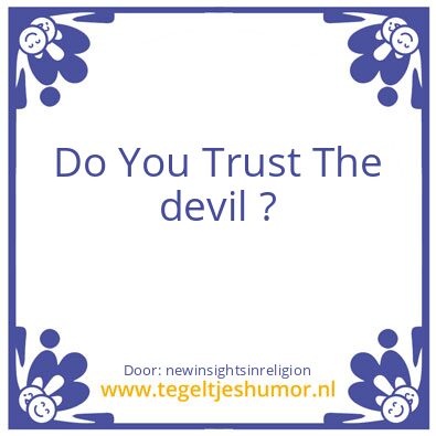 Tegeltje: Trust