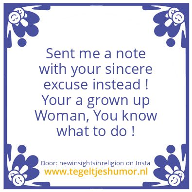 Tegeltje: So, Your Made It ,Or Did You ?