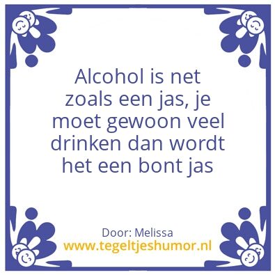 Tegeltje: De jas
