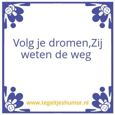 Tegeltje: Hoop