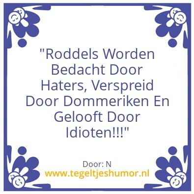 Tegeltje: B