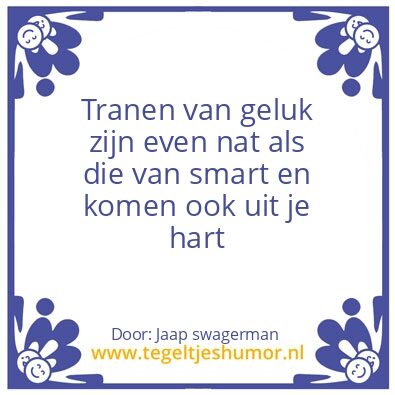 Tegeltje: Tranen