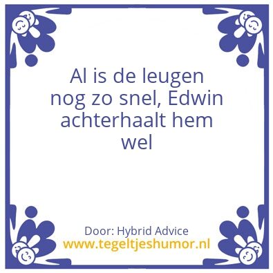 Tegeltje: Edwin