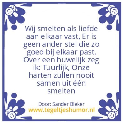 Tegeltje: Voor Sanne Loykens