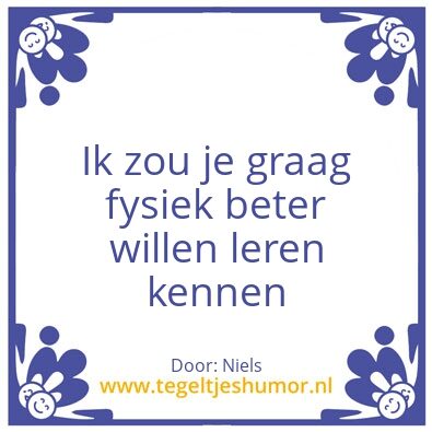 Tegeltje: Begeerte