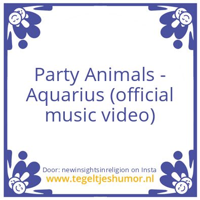Tegeltje: Aquarius