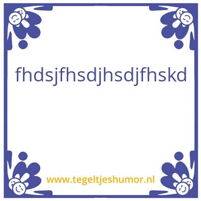 Tegeltje: emoties