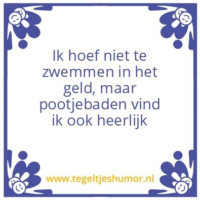 Tegeltje: Zwemmen