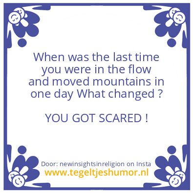 Tegeltje: Does this sound familiar ?