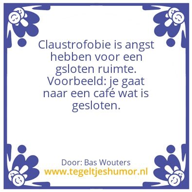 Tegeltje: Humor