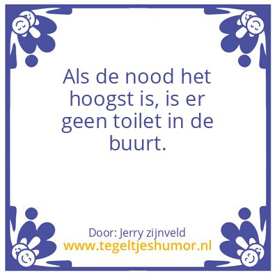 Tegeltje: toilet
