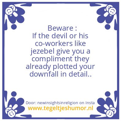 Tegeltje: The devil is a ambush predator