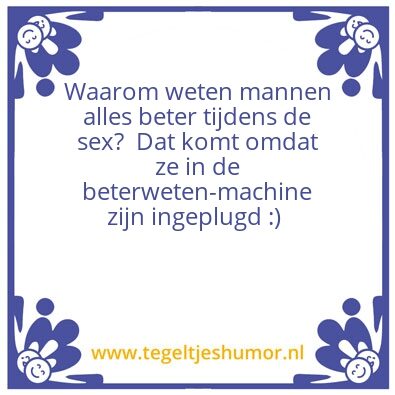 Tegeltje: Humor