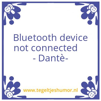 Tegeltje: Dante
