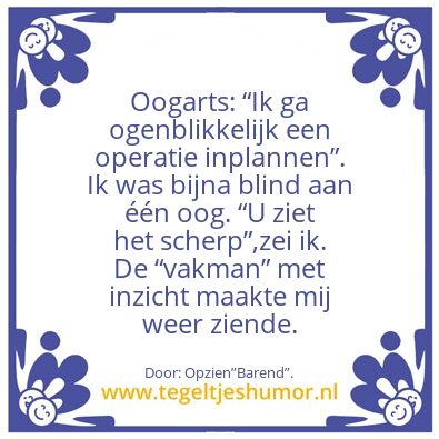 Tegeltje: Ogenblikkelijk