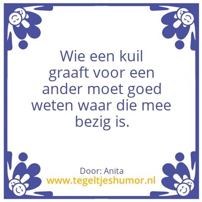 Tegeltje: Kuil