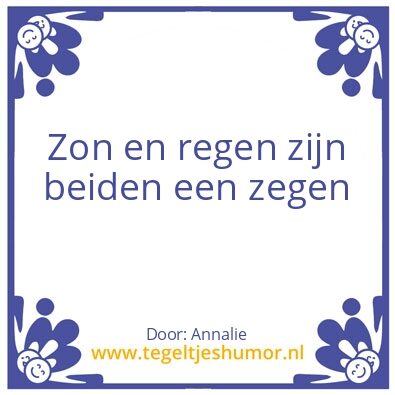 Tegeltje: Weer