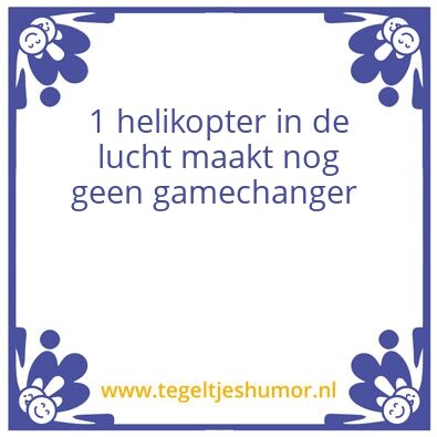 Tegeltje: Helicopter
