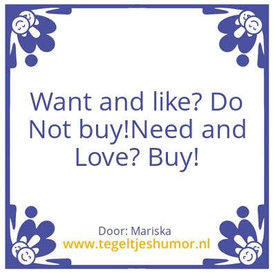 Tegeltje: Shop regels