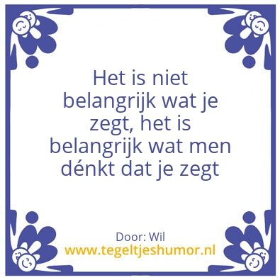 Tegeltje: Wil