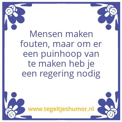Tegeltje: Puinhoop