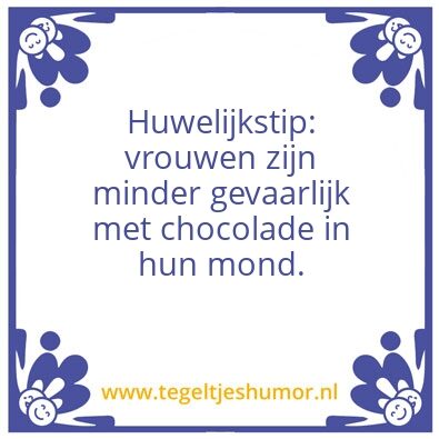 Tegeltje: huwelijk