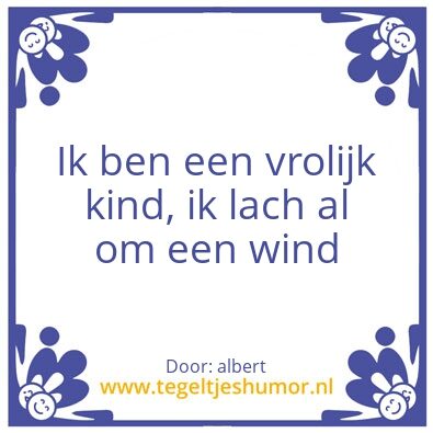 Tegeltje: wind