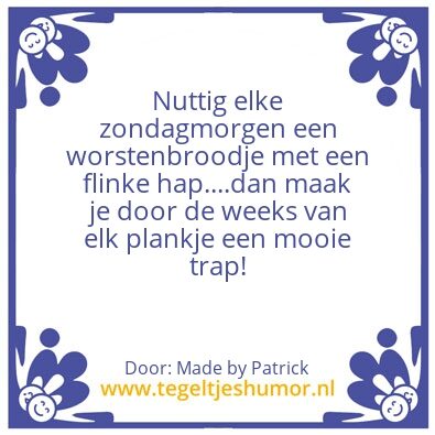 Tegeltje: Trap