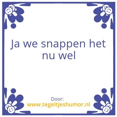Tegeltje: Tegeltje