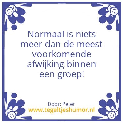 Tegeltje: Normaal
