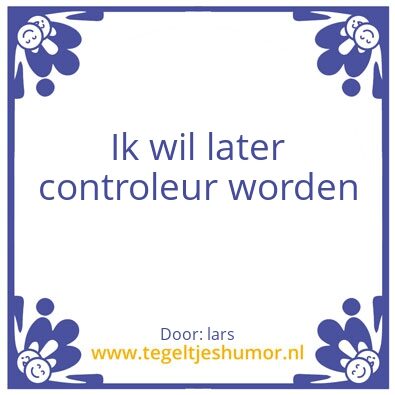 Tegeltje: lars