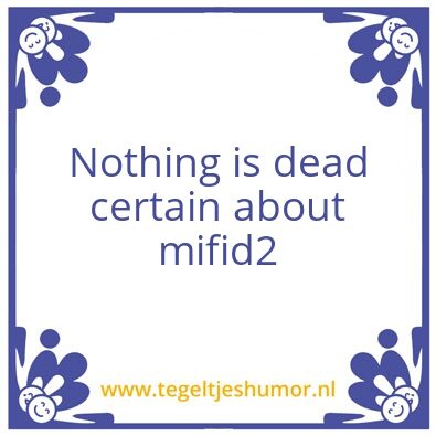 Tegeltje: mifid