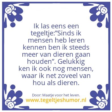 Tegeltje: â€œSinds ik â€¦â€¦