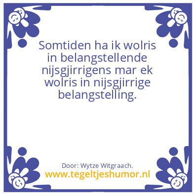 Tegeltje: Somtiden