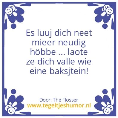 Tegeltje: realiteit