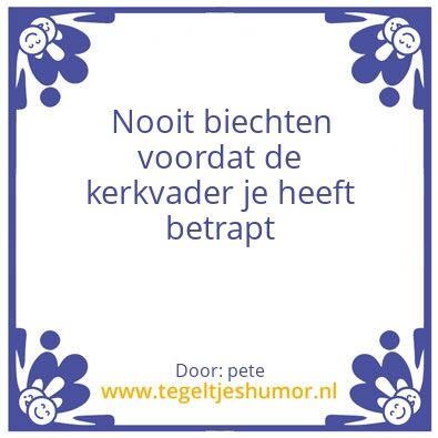 Tegeltje: pete