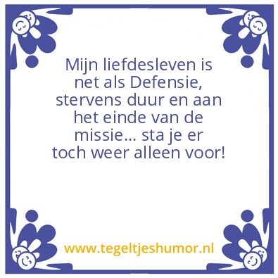Tegeltje: Defensie
