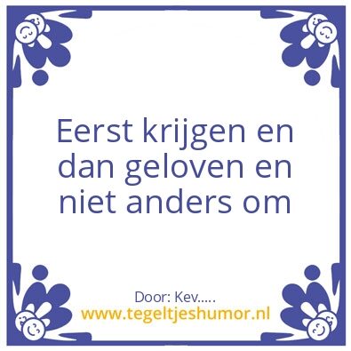 Tegeltje: Geloven