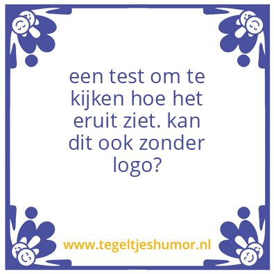 Tegeltje: Naam