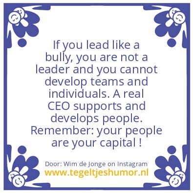 Tegeltje: You Are The Leader ???
