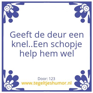 Tegeltje: 123