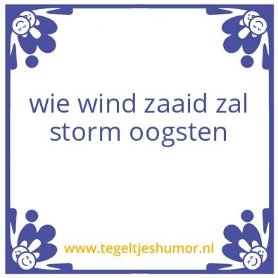 Tegeltje: de waarheid