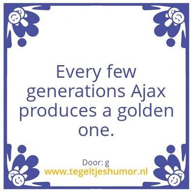 Tegeltje: Ajax